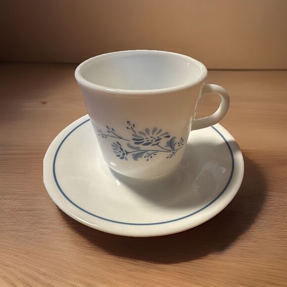 Corning COLONIAL MIST 3-Cups  3-Saucers Made In USA Replacement Sets Dinnerware - Picture 1 of 8